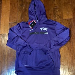 Men's Nike TCU Sweatshirt Hoodie NWT